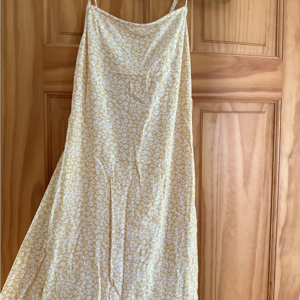 American Eagle Outfitters Cream Floral Dress